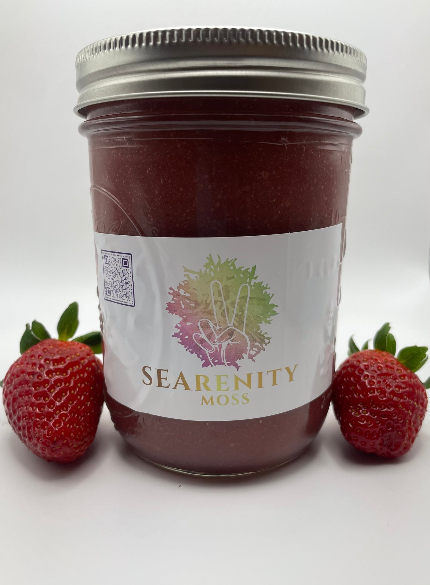 16 Oz Jar Full Spectrum Sea Moss Gel- STRAWBERRY