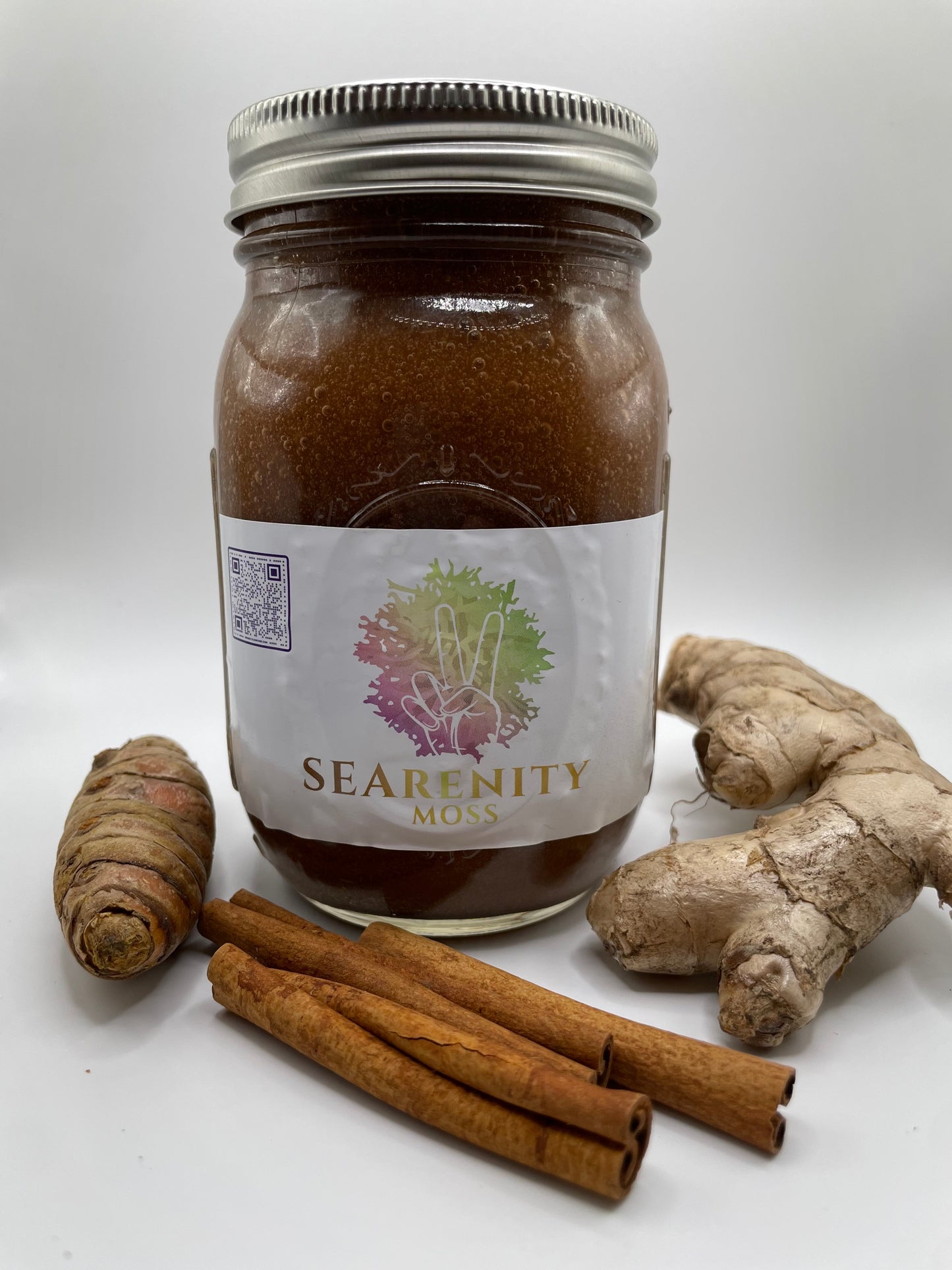 16 Oz Full Spectrum Sea Moss Gel- TURMERIC/GINGER/CINNAMON